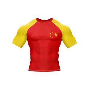 Solid Color Men <b>Long</b> <b>Sleeves</b> Rash Guard for Fitness Wear Quick Dry And Comfortable Men Rash Guard for Sale with cheap OEM - Product Image 3