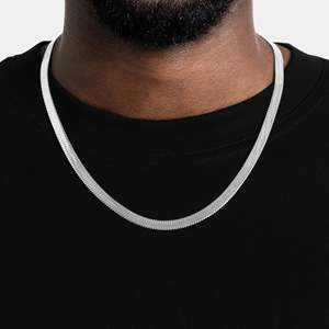 Collar de Cadena Cubana Hiphop Unisex para Hombre y Mujer, Chapado en Oro de Plata de Ley 925, para Uso Diario - Product Image 1