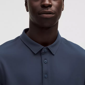 Camiseta Deportiva Antiarrugas para Hombre, con Estampado Personalizado, Manga Corta, Secado Rápido, Corte Ajustado, Ropa de Golf, Tela de Lona - Product Image 4