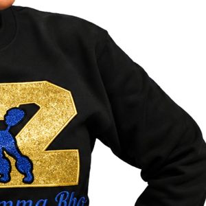 Sweat-shirt à col rond pour femme Bling 22, motif scintillant, manches longues, pull doux et décontracté, haut tendance, vêtements pour femme personnalisés en gros - Product Image 4