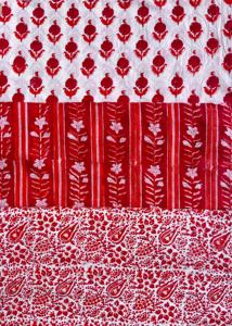 Tela de Algodón Hecha a Mano en India, Tela Estampada a Mano Sanganeri de Jaipur, Material para Confección de Vestidos - Product Image 6