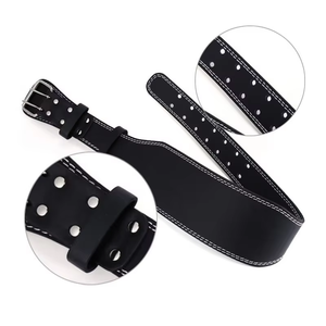 Cinturón de Entrenamiento de Cuero PU Ancho Personalizado de Geo Brother Company, Cinturón de Levantamiento de Pesas de Cuero Vacuno Resistente y Antideslizante - Product Image 6