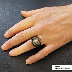 Bague Maçonnique BOJ 028 Personnalisée en Argent et Diamant, Bague de Diplôme Universitaire Unisexe, Cadeau pour Fêtes et Occasions Spéciales, Prix Bas - Product Image 2