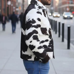 Vestes en cuir de vache véritable pour hommes, style motard classique, avec logo personnalisé, écologiques, respirantes, de qualité supérieure, pour l'hiver - Product Image 3