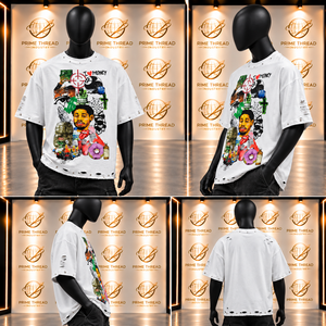 Wholesale Customize Men's Screen Printing <b>T</b> <b>Shirt</b> Men Oversized Heavyweight Cotton Streetwear Printed Boxy Fit Tees - Product Image 6