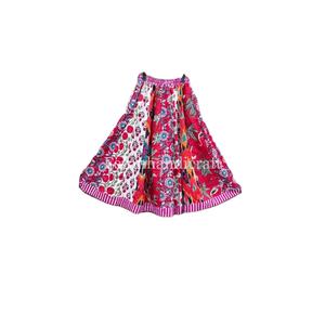 Jupes 100% coton, jupe longue d'été faite à la main, jupe à motifs floraux Kali, jupe décontractée pour femmes, robe jupe à nouer, jupe de soirée - Product Image 1