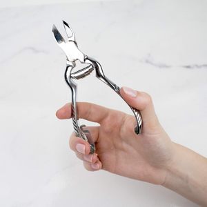 3-Piece Luxury Stainless Steel Nail hand nippers <b>Cuticle</b> Cutter Nippers Curved <b>Trimmer</b> hand Tool Fingernails Hand care - Product Image 5