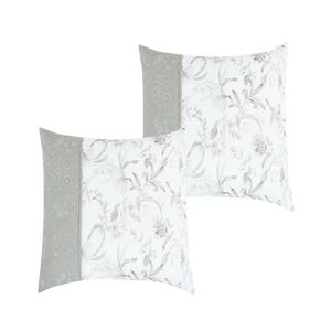 Ensemble de literie brodé de feuilles botaniques 7 pièces avec motifs imprimés - Product Image 6