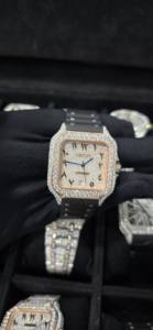 Montres Hip Hop entièrement serties de diamants, mécaniques automatiques, en Moissanite VVS, testées au diamant testeur - Product Image 6