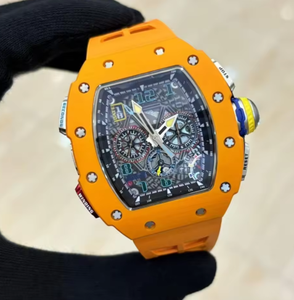 Montre de sport automatique de haute qualité, bracelet en caoutchouc, boîtier en céramique, design sportif, option de plongée, montre de luxe pour homme - Product Image 2