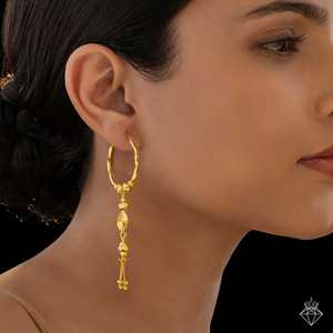 Prao Aros Antideslustre con Hoja & Jhumki - Product Image 1