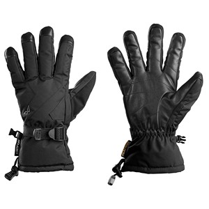 Gants de ski imperméables personnalisés haut de gamme avec logo, doigts entiers, paume renforcée en polyester, isolation thermique, fermeture à cordon, hiver - Product Image 1