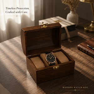 Handmade Indian Rosewood Dual <b>Watch</b> Storage Box | Luxury Wooden <b>Watch</b> Organizer Case with Semi Round Lid | Premium Display Gift - Product Image 5