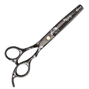 Ensemble de 3 ciseaux de coiffure et peignes à revêtement noir pour salon de coiffure, kit d'outils de beauté - Product Image 3