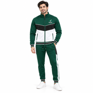 MANGOES FASHION Chándal Deportivo Unisex de Invierno, Dos Piezas, 100% Algodón, Casual, Lavado Ácido, Transpirable, con Cremallera Completa - Product Image 1