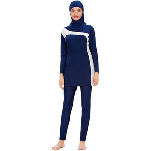 Traje de Baño Musulmán Burkini Personalizado OEM ODM de Alta Calidad, Talla Grande, Estampado, Bajo MOQ, Diseños de Ropa - Product Image 4
