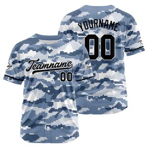 Moisture-Wicking Fabric for Match and Practice Wear Custom Style <b>Baseball</b> Jersey Soft Breathable Material with Full Button - Product Image 1