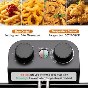 Friggitrice Elettrica Domestica con Timer per Alimenti Fritti - Product Image 5