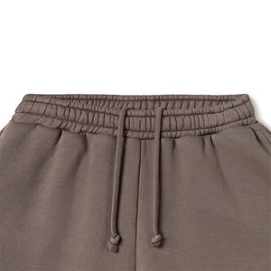 Men's Brown Cotton Sweatpants Elastic Waist <b>Drawstring</b> Closure Side Pockets Casual Midweight Autumn Wear - Product Image 5