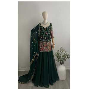 Robes de soirée de créateur-Sarara avec Dupatta pour fête - Product Image 1