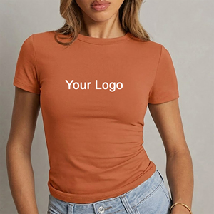 Camiseta de Algodón 100% Jersey de 220 Gramos, Diseño Casual y Moderno con Apliques de Verano, Alta Calidad para Mujer, Precio al por Mayor - Product Image 1