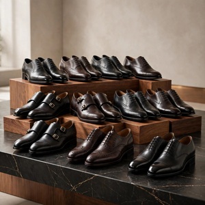 Factory 100% Genuine Leather <b>Shoes</b> For Men Vintage Brown Suede Lightweight Slip Resistant Breathable Wholesale Clearance BD - Product Image 1