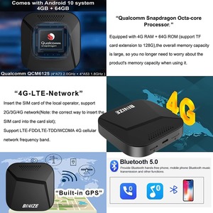 กล่อง Carplay Ai ระบบ Android 13 รองรับ Wireless Carplay และ Wireless Android Auto กล่อง AI สำหรับ Carplay พร้อมแอปวิดีโอ 4+64G - Product Image 3