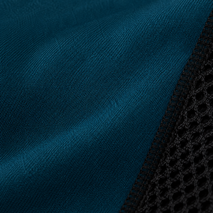Warpro Men's <b>Compression</b> Rash Guard Short Sleeve Quick Dry Spandex Polyester Workout <b>Shirt</b> Blue Black Mesh Panel Design - Product Image 3