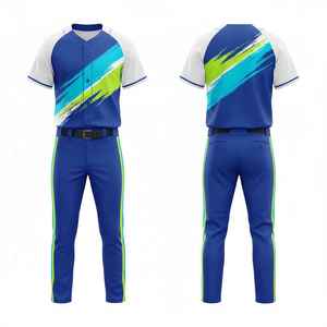 Wholesale <b>Custom</b> Baseball <b>Uniform</b> 2026 Lightweight Mesh Polyester Anti-Bacterial Quick Dry Digital Print V-neck <b>Custom</b> Logo Team - Product Image 1