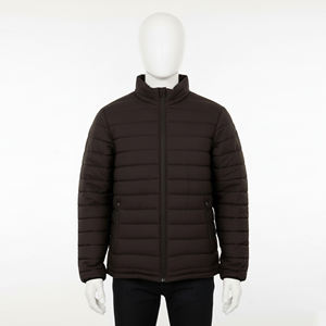 Veste matelassée pour homme de qualité supérieure à prix abordable, service OEM, conception personnalisée, vente en gros, col montant, broderie logo avant, hiver 2026 - Product Image 1