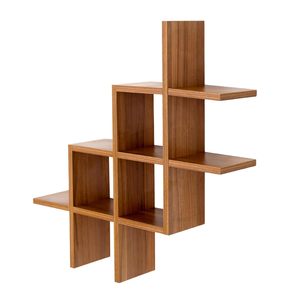 Étagère murale flottante en bois – Organisateur élégant, étagère murale en forme de L pour salon, chambre, cuisine, couloir - Product Image 2
