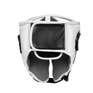 Protector de Cabeza Bicolor Blanco y Negro - Protección Zonal Contra Impactos - Casco Profesional de Sparring de Alto Contraste - Product Image 5