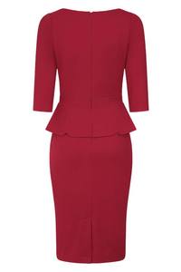 Vestido Polo Bicolor para Mujer - Ribete Deportivo con Rayas en Contraste - Ropa de Dama de Manga Corta con Bordado Personalizado - Product Image 2