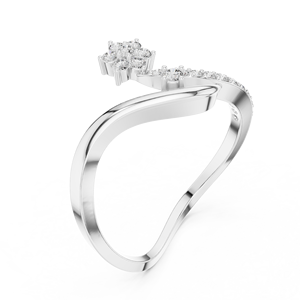 Anillo solitario minimalista de oro amarillo macizo de 14k con diamante redondo de talla brillante para mujer, ideal para compromiso, aniversario o regalo de boda. - Product Image 5