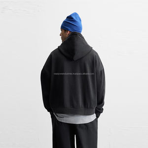 Sudadera de lana con capucha para hombre personalizada OEM Sudadera con capucha de algodón de moda con bordado para impresión digital de invierno - Product Image 4
