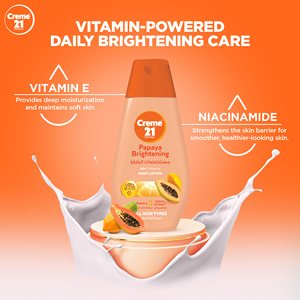 ครีม 21 ปาปาย่า บอดี้โลชั่น 250 มล. โลชั่นบำรุงผิวอย่างล้ำลึกเพื่อผิวเนียนนุ่มกระจ่างใส - Product Image 2