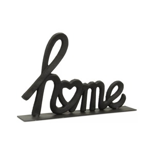 Décoration de table rustique en fer forgé faite à la main, sculpture métallique artistique pour salon, thème Amour - Product Image 2
