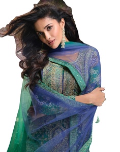 Ready-Made Traditional Pakistani Salwar Kameez for Women with Jharkhand Diamonds Embroidery Silk for Parties & <b>Weddings</b> - Product Image 1
