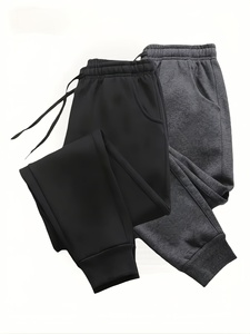 Pantalon en polaire chaud au style décontracté, avec une texture intérieure douce, une ceinture confortable et une construction durable pour un usage quotidien décontracté - Product Image 1