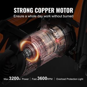 Sega circolare elettrica a disco da 16 pollici con motore da 3200 W e 6 profondità di taglio regolabili (Usata) - Product Image 4