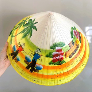 Vietnamese traditional conical <b>hat</b> good price non la handbraided palm leaf <b>hats</b> cone shape cap - Product Image 2