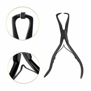 Pinza de Acero Inoxidable de 5.5 Pulgadas con Dos Ganchos para Extensiones de Cabello Malayo No Remy, Estilo Lacio Rizado, Ligera - Product Image 4