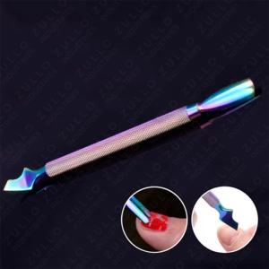 Pousse-cuticules robuste en acier inoxydable multicolore, outil de nettoyage et d'élimination des cuticules de précision pour manucure et pédicure, vente en gros - Product Image 6