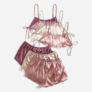 Women's Summer New Arrival Halter Neck Contrast Binding V-<b>String</b> Bottoms Micro Bra Eco-Friendly Quick Dry Breathable <b>Bikini</b> - Product Image 6