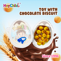 Bonbons en gros, étiquette privée personnalisée, œufs surprises en chocolat amusants, biscuits croquants et surprises de jouets, friandises adaptées aux enfants, boîte en vrac