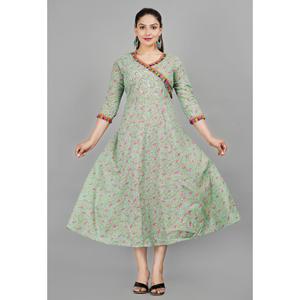 AARTI FASHION ชุดสูทลำลอง คอวี แขนสามส่วน พิมพ์ลายดอกไม้ ทรงหลวม ระบายอากาศได้ดี เอวธรรมชาติ ใส่ได้ทุกวัน - Product Image 4
