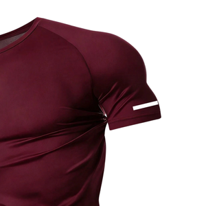 <b>Men</b> Raglan Sleeve Solid Sports T-<b>Shirt</b> Slim Fit Quick Dry <b>Stretch</b> Training Gym Running Workout Athletic Performance 200 Grams - Product Image 4