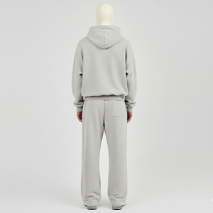 ชุดวอร์มผู้หญิงแบบหนาพิเศษ เป็นมิตรกับสิ่งแวดล้อม ผ้าฟลีซ 3 มิติ สำหรับฤดูหนาว สไตล์สตรีทแวร์ ฮิปฮอป กางเกงขายาว เสื้อฮู้ดดี้ ชุดเซ็ตเต็มตัว - Product Image 5