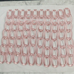 Eslabones de Cadena de Resina Transparente Coloridos, Modernos y Hechos a Mano para Decoración de Paredes, Proyectos de Bricolaje, Separador de Ambientes, Accesorios para Cortinas BE - Product Image 2