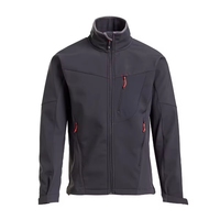 Veste polaire homme personnalisée en softshell imperméable et respirant à col montant zippé imprimé pour le travail et la vie quotidienne
